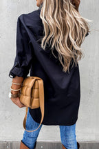 Chic High-Low Button Down Blouse