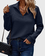Chic Half-Zip Sweater by Molly