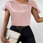 LEASA Chic Statement Shoulder Blouse