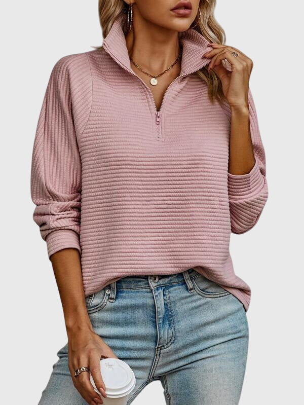 Chic Half-Zip Sweater by Molly