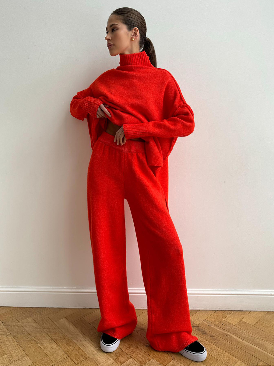 Cozy Turtleneck Sweater Pants Set