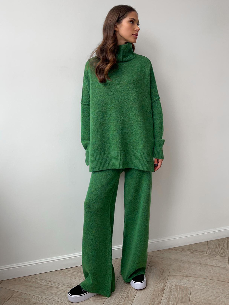 Cozy Turtleneck Sweater Pants Set