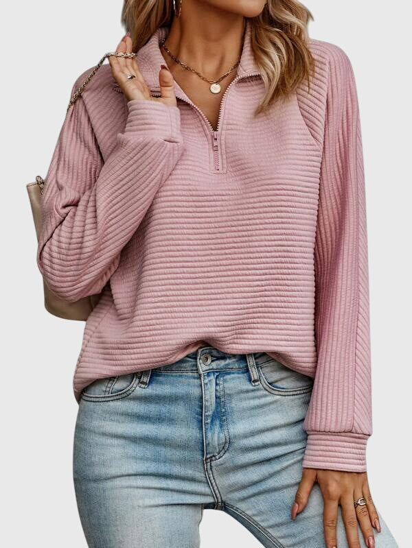 Chic Half-Zip Sweater by Molly