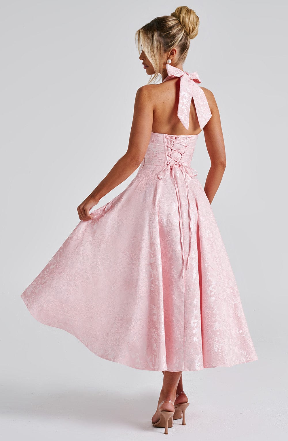 Elegant Vintage Sweetheart Midi Dress