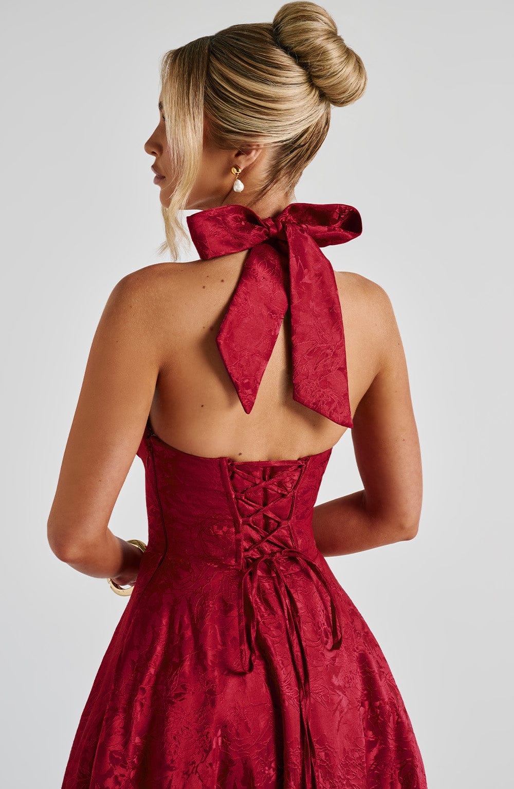 Elegant Vintage Sweetheart Midi Dress