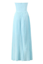 Strapless Sweetheart Evening Maxi Dress